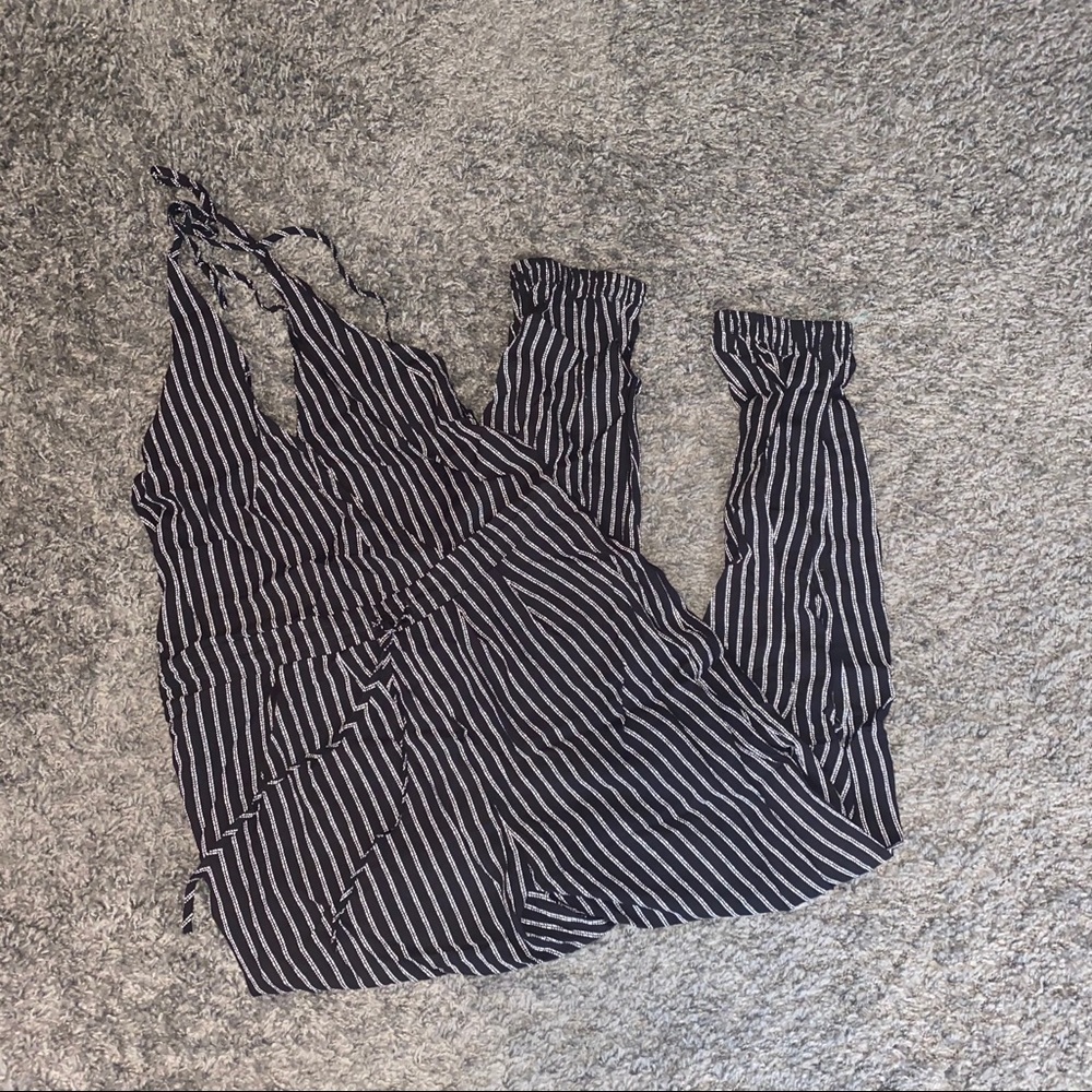 Halter/jogger jumpsuit